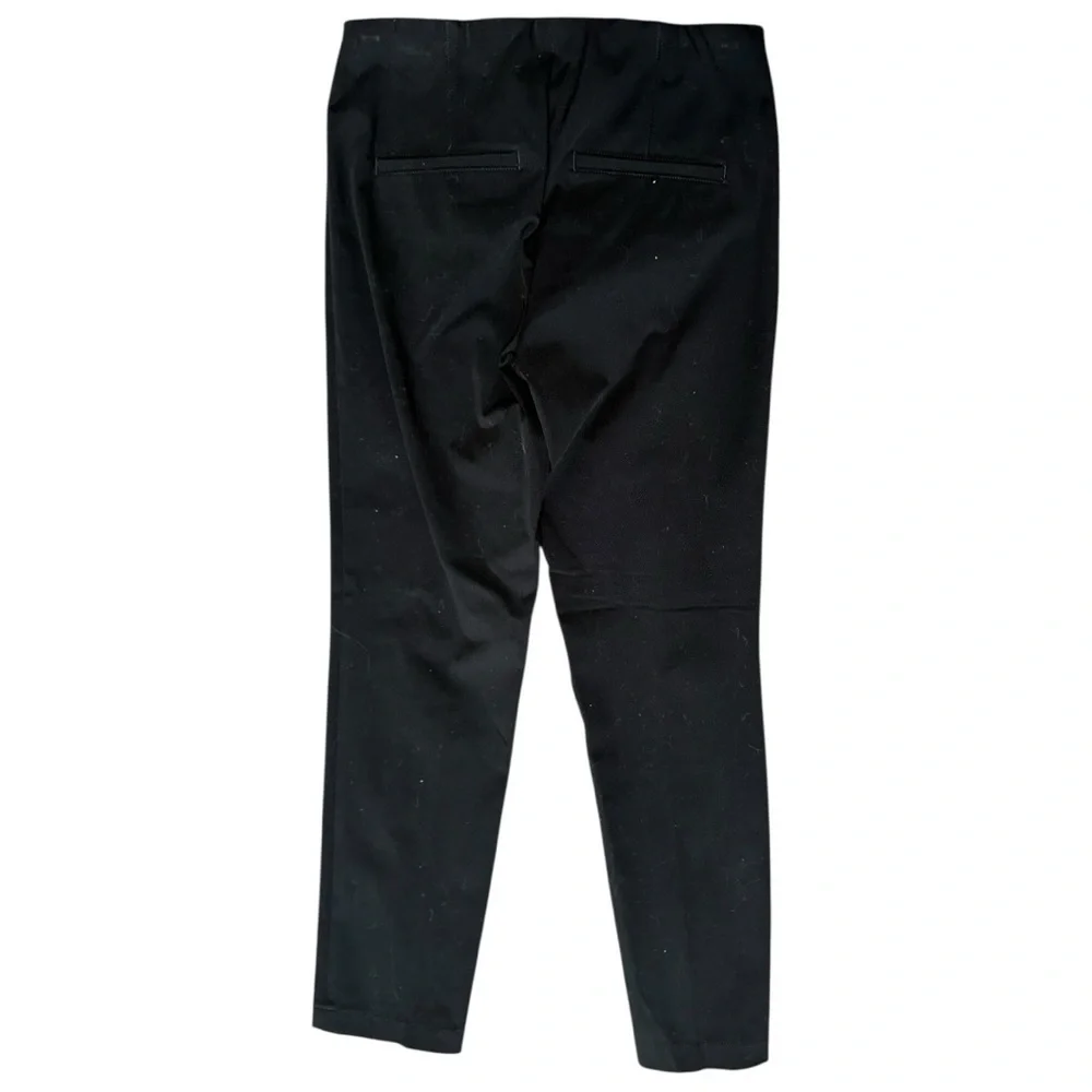 CAMBIO Women’s Size 2 Black Ros Techno Stretch Pin Tuck Seamed Trousers Pants